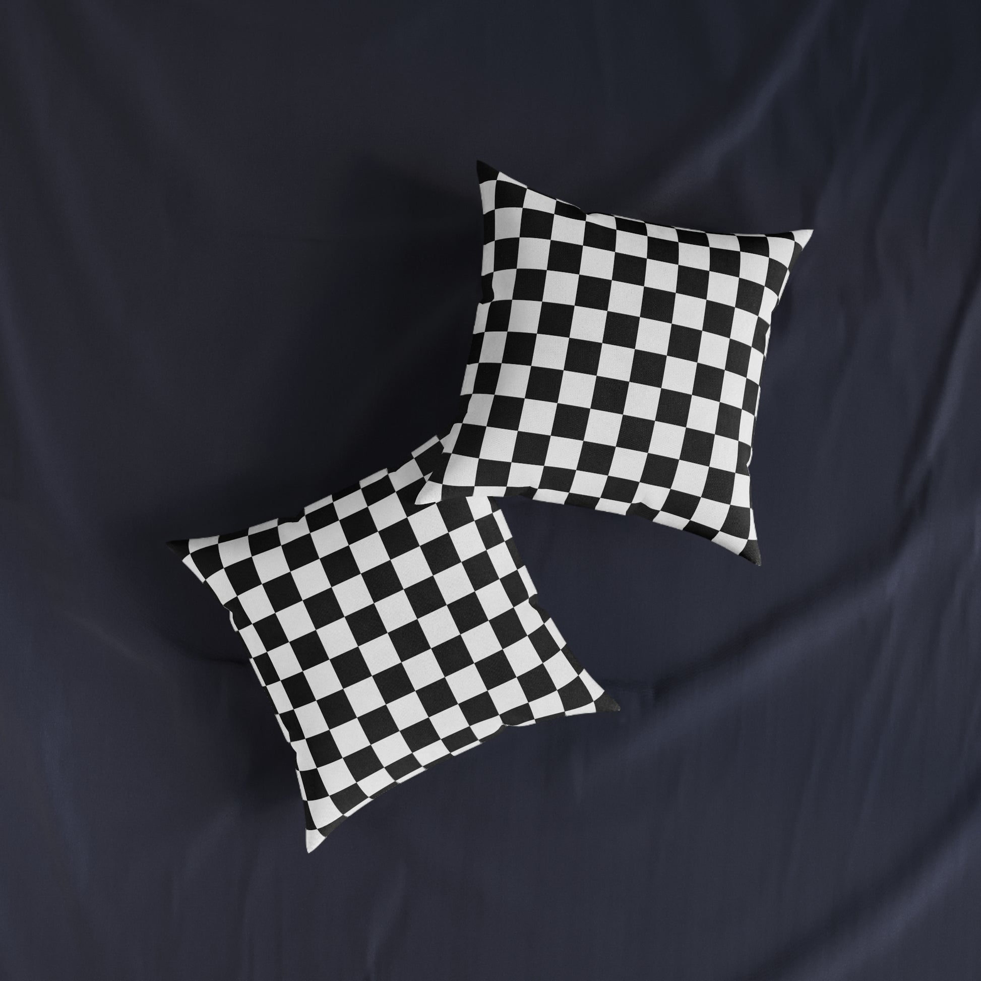 Checkerboard Black and White Square Pillow, Artsulli - Art is Long, Life is Short, Home Decor, , , , , , , 