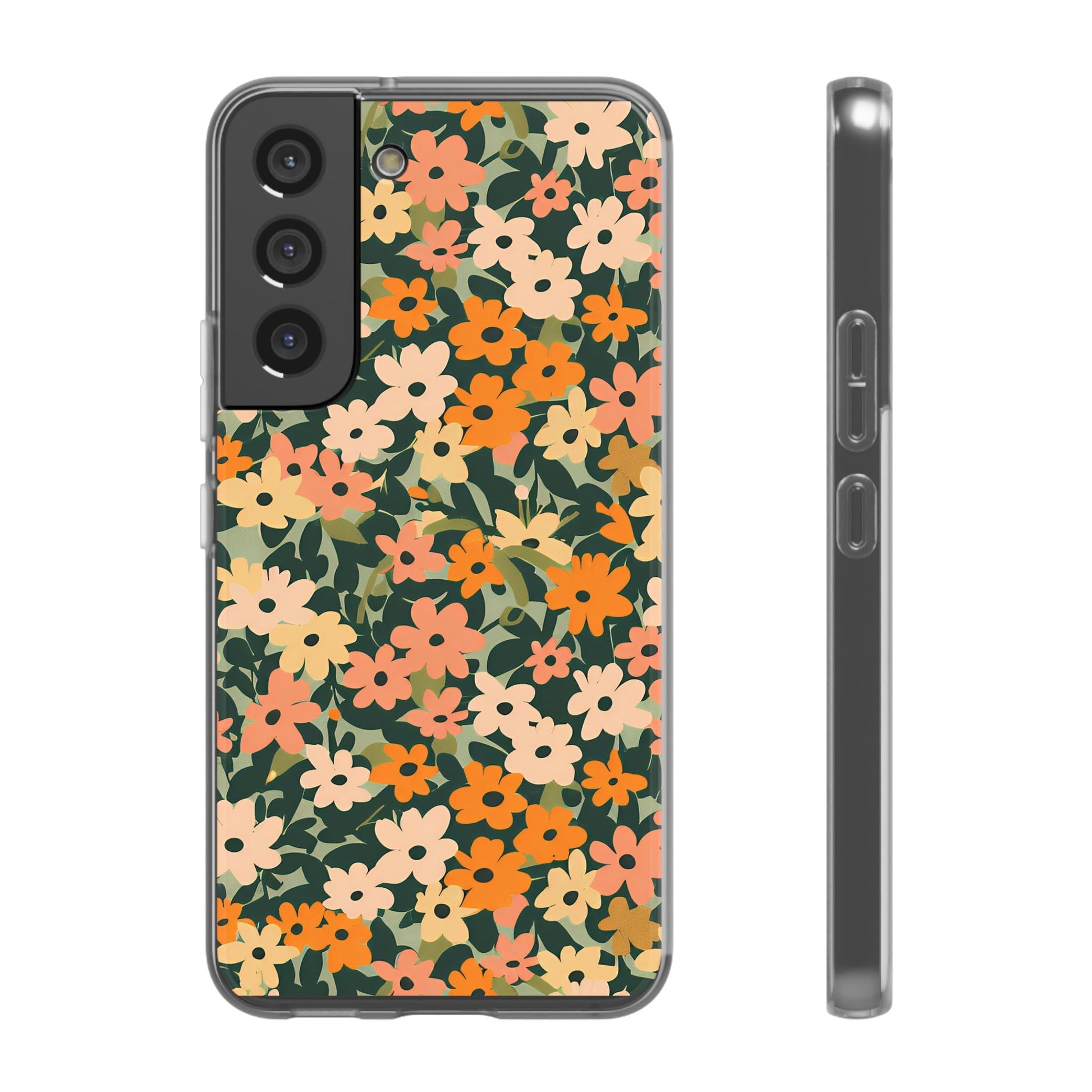 Vibrant Floral Clear Phone Case, Artsulli - Art is Long, Life is Short, Phone Case, Size, Samsung Galaxy S22, , , , , 43206739148998269834