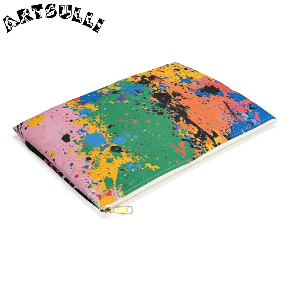 JAKKOUTTHEBXX The Colors Of Paint Splatter Accessory Pouch