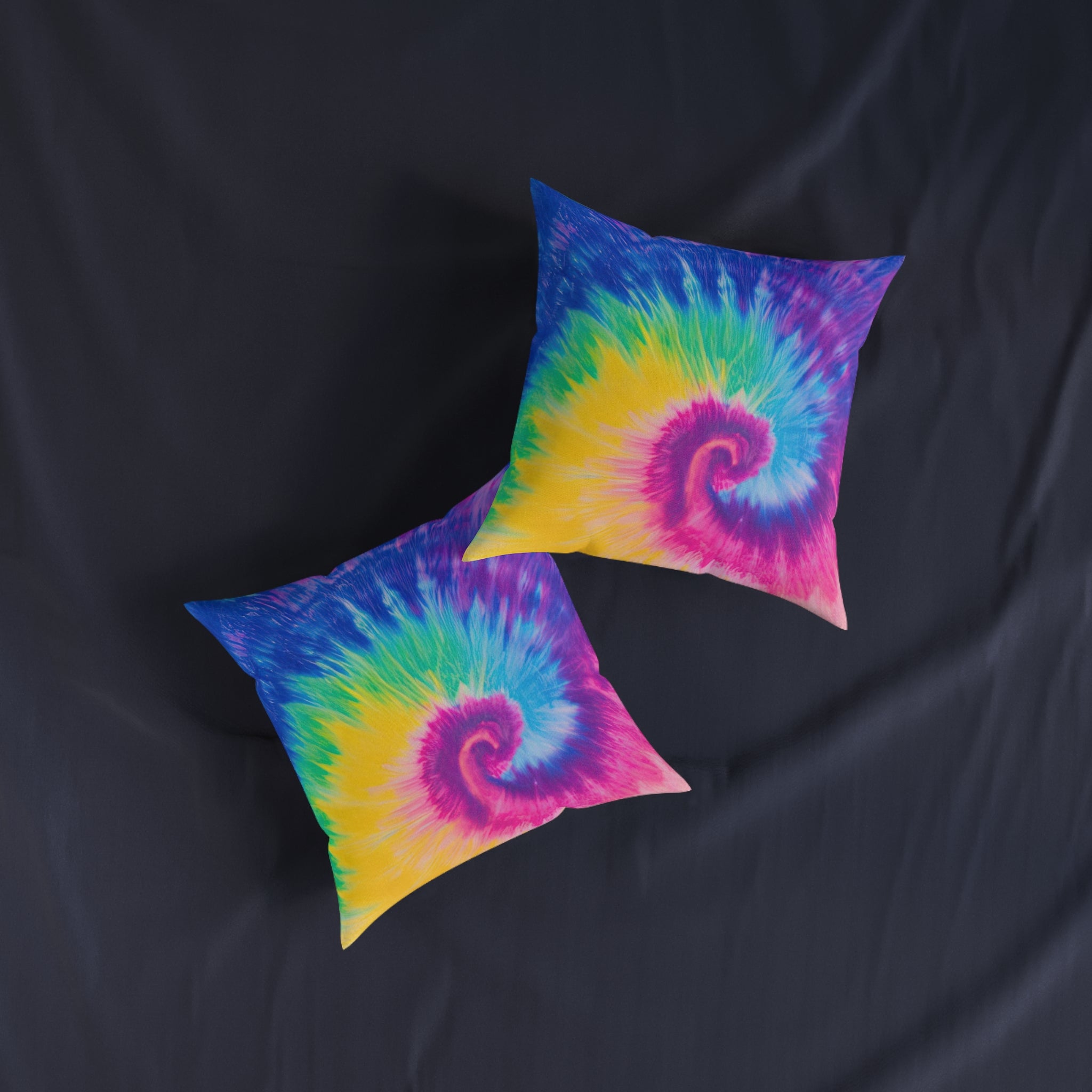Psychedelic Tie Dye Square Pillow, Artsulli - Art is Long, Life is Short, Home Decor, , , , , , , 