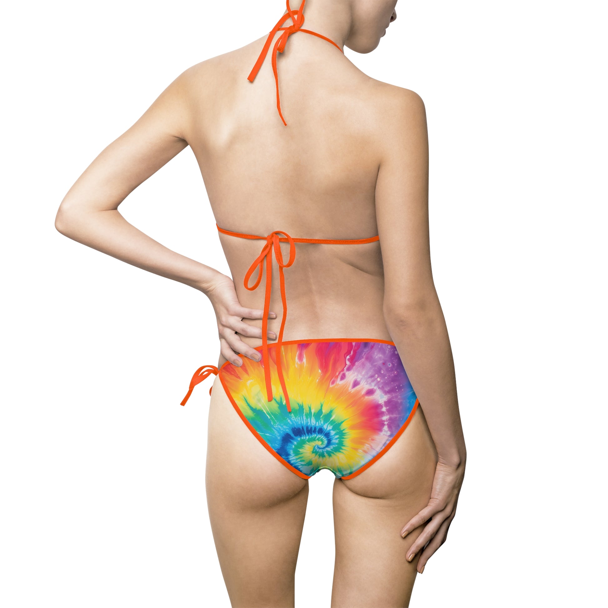 Tie Dye Women's Bikini Swimsuit (AOP), Artsulli - Art is Long, Life is Short, All Over Prints, , , , , , , 