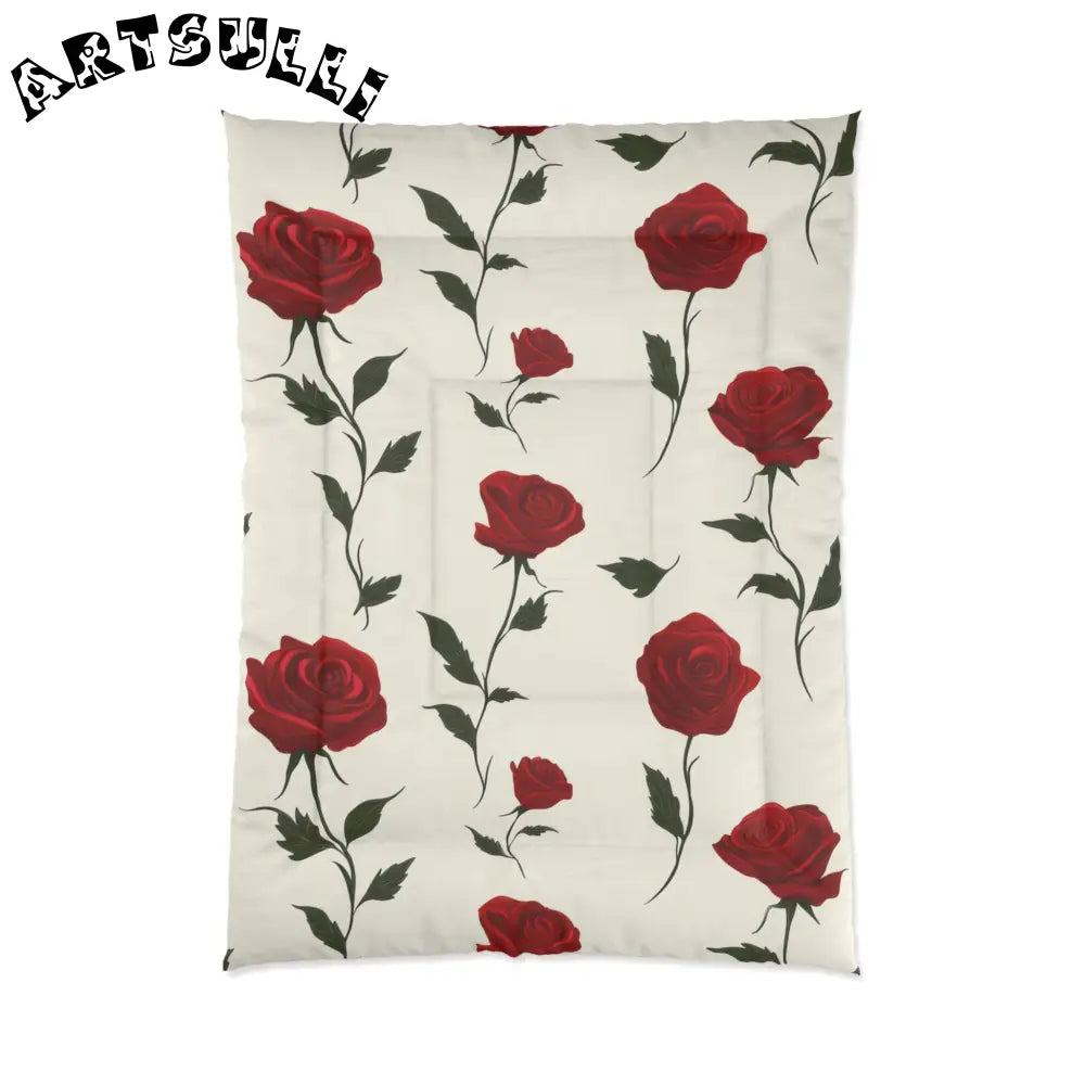 JAKKOUTTHEBXX Red Roses Comforter JAKKOUTTHEBXX Artsulli - Art