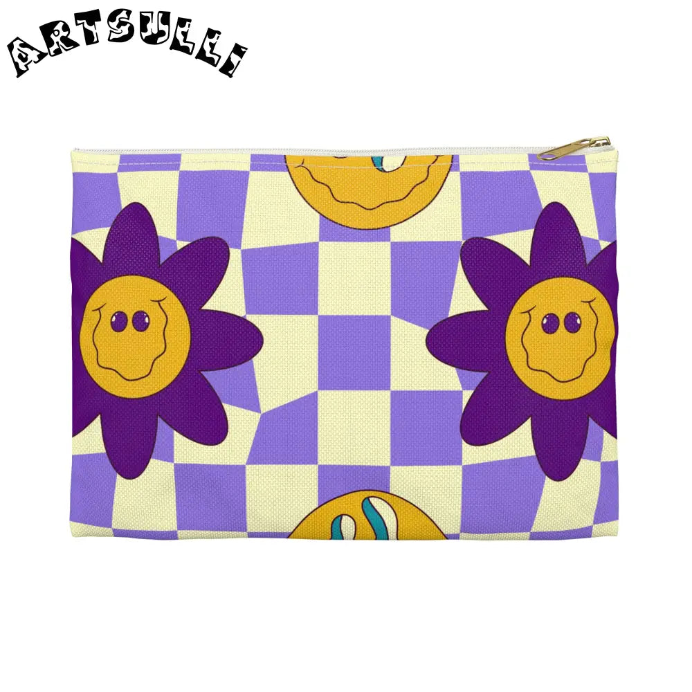 JAKKOUTTHEBXX Trippy Flower Power Motifs Accessory Pouch