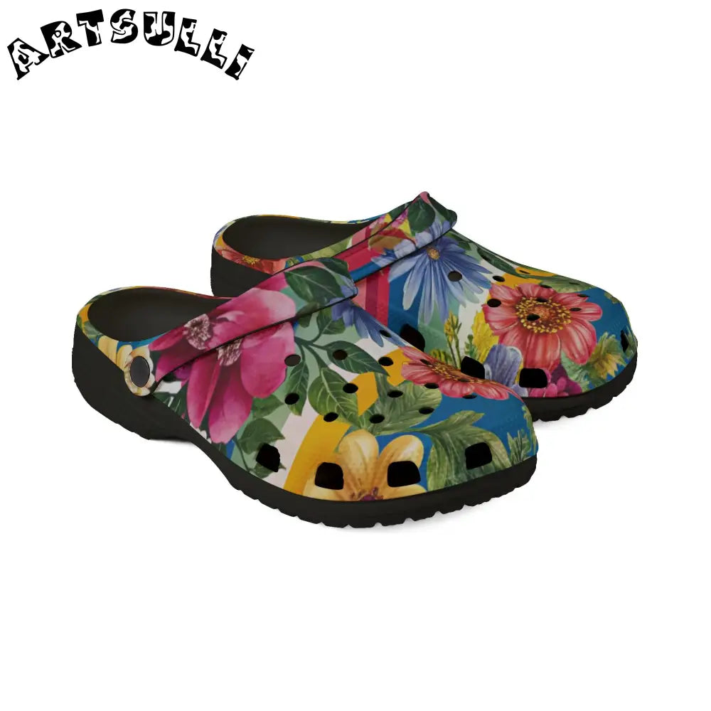 JAKKOUTTHEBXX Colorful Floral Eva Foam Clogs 2025