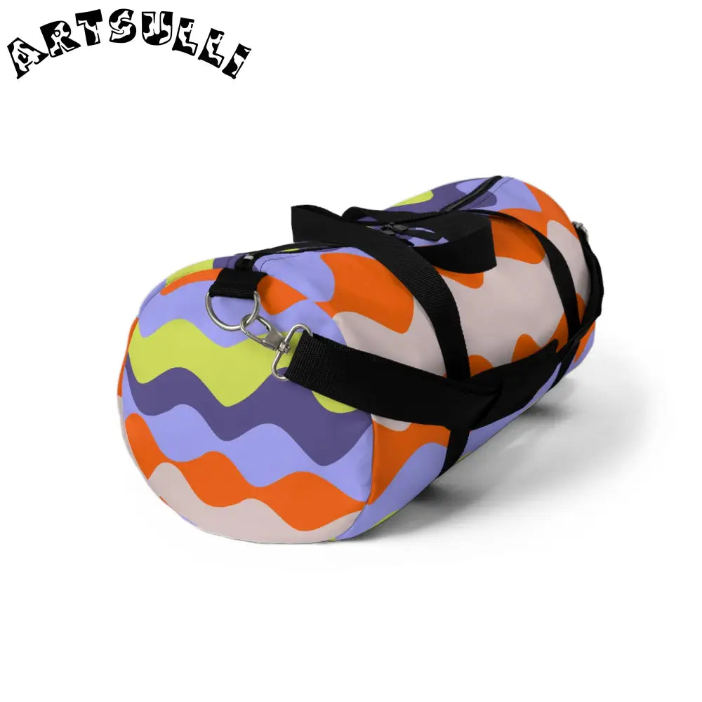 JAKKOUTTHEBXX Waves II Red and Blue Duffel Bag JAKKOUTTHEBXX