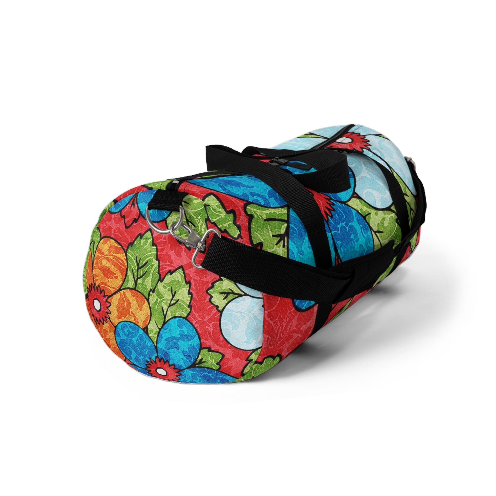 Groovy Red Floral Kl Duffel Bag, Artsulli - Art is Long, Life is Short, Bags, , , , , , , 