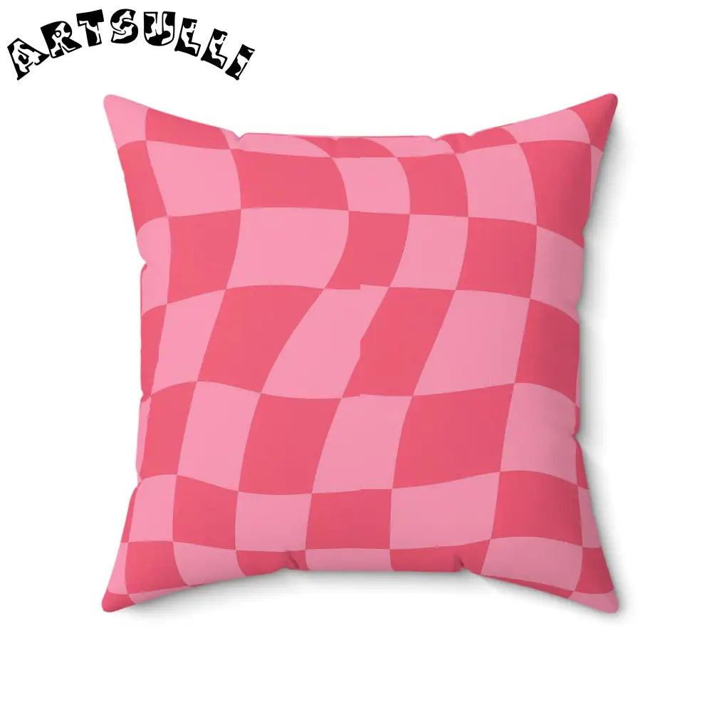 JAKKOUTTHEBXX Race Track Women Checkerboard Hot Pink Spun Polyester