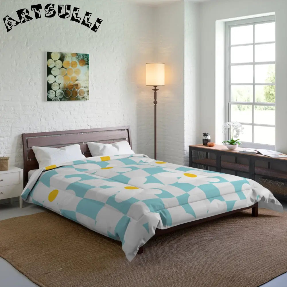 JAKKOUTTHEBXX Trippy Check Garden Comforter JAKKOUTTHEBXX Artsulli