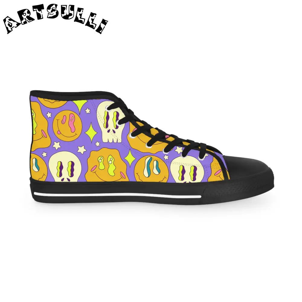 JAKKOUTTHEBXX Trippy Crystallic Smiley Dayglo Men’s High Top