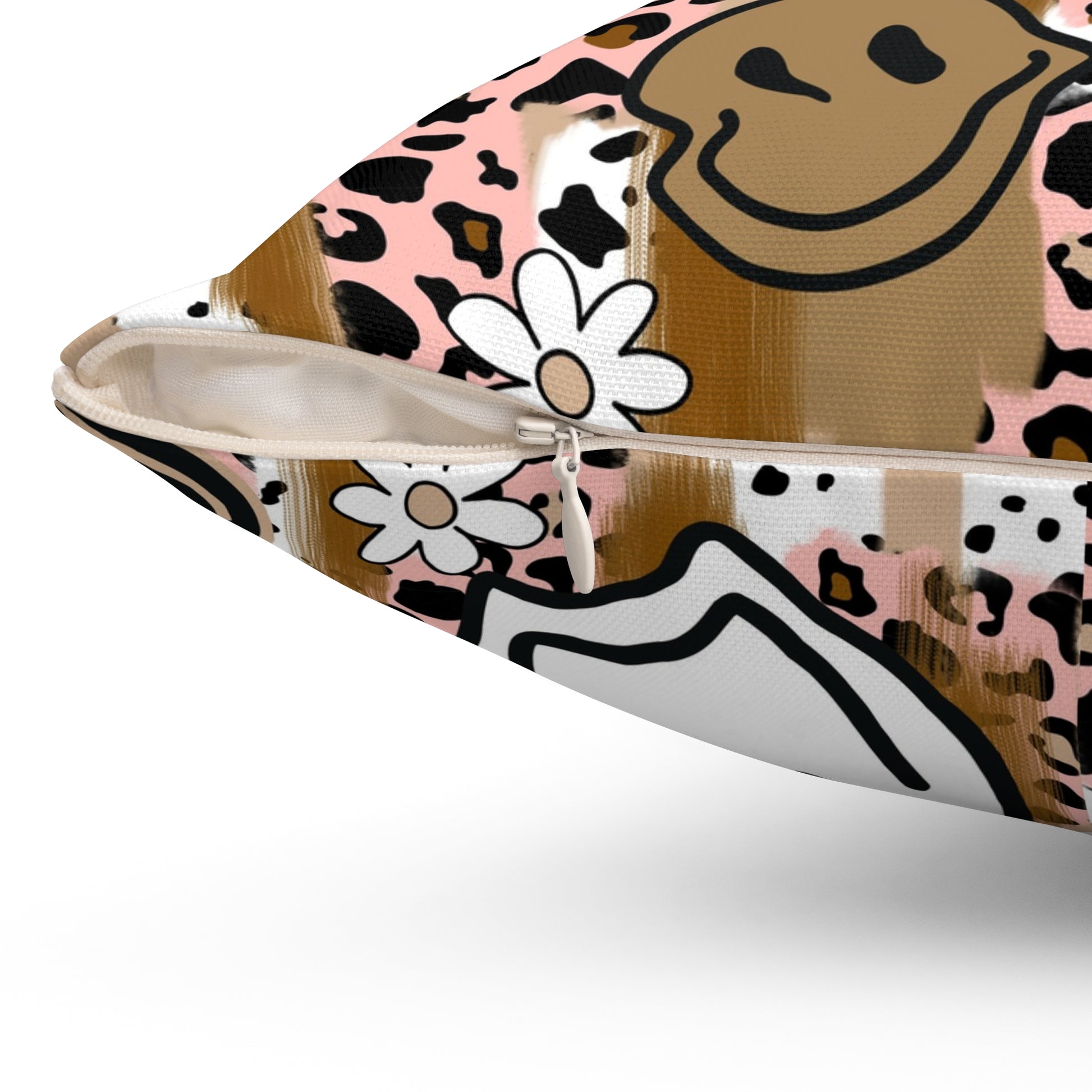 Sutfin Ghosts Pop Art Spun Polyester Square Pillow, Artsulli - Art is Long, Life is Short, Home Decor, , , , , , , 
