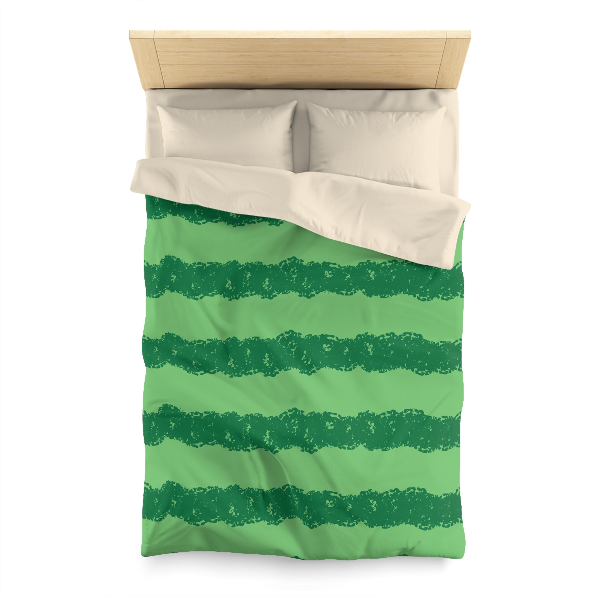 Watermelon Green Microfiber Duvet Cover, Artsulli - Art is Long, Life is Short, Home Decor, , , , , , , 