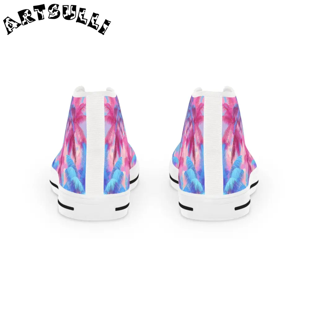 JAKKOUTTHEBXX Ethereal Pastel Palms II Men’s High Top Sneakers