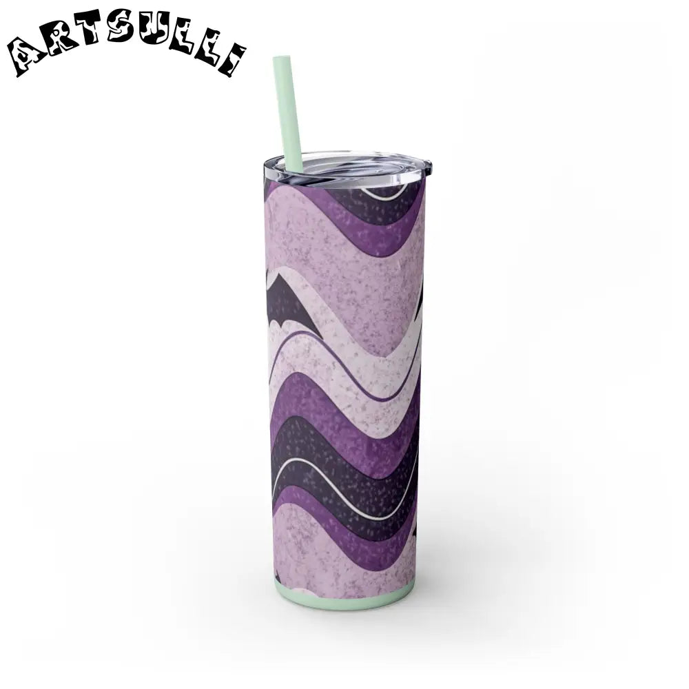 JAKKOUTTHEBXX Bat Wave Skinny Tumbler with Straw 20oz JAKKOUTTHEBXX