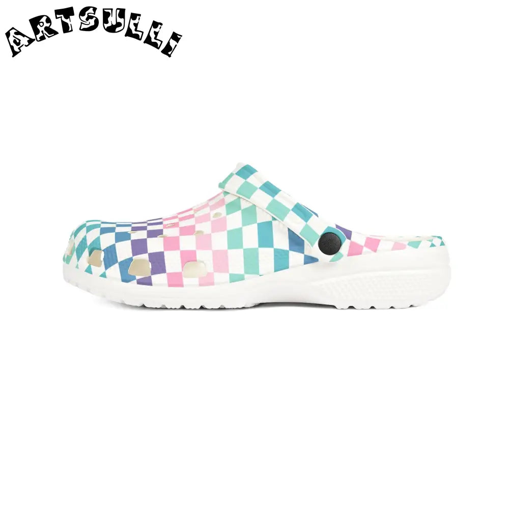 JAKKOUTTHEBXX Vaporwave Rainbow Checkerboard Multi-Color EVA Foam