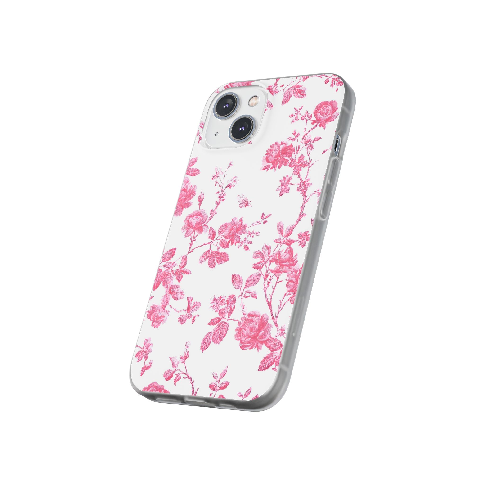 Pink and White Floral iPhone Case