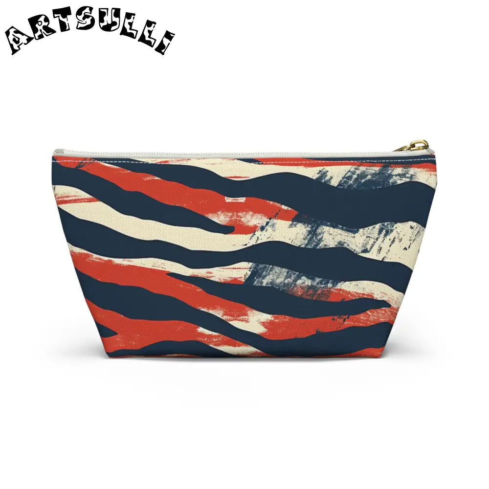 JAKKOUTTHEBXX Capricious Tiger Wave Accessory Pouch w T-bottom