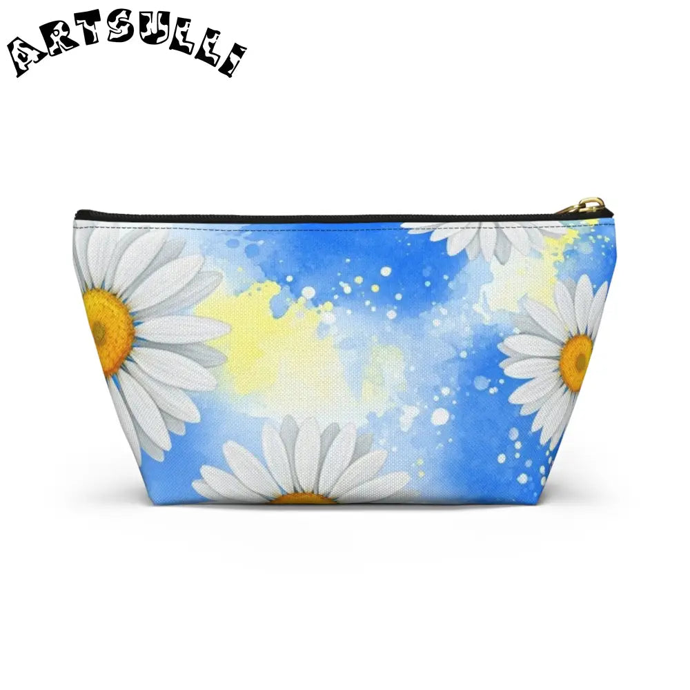 JAKKOUTTHEBXX Daisies Accessory Pouch w T-bottom JAKKOUTTHEBXX