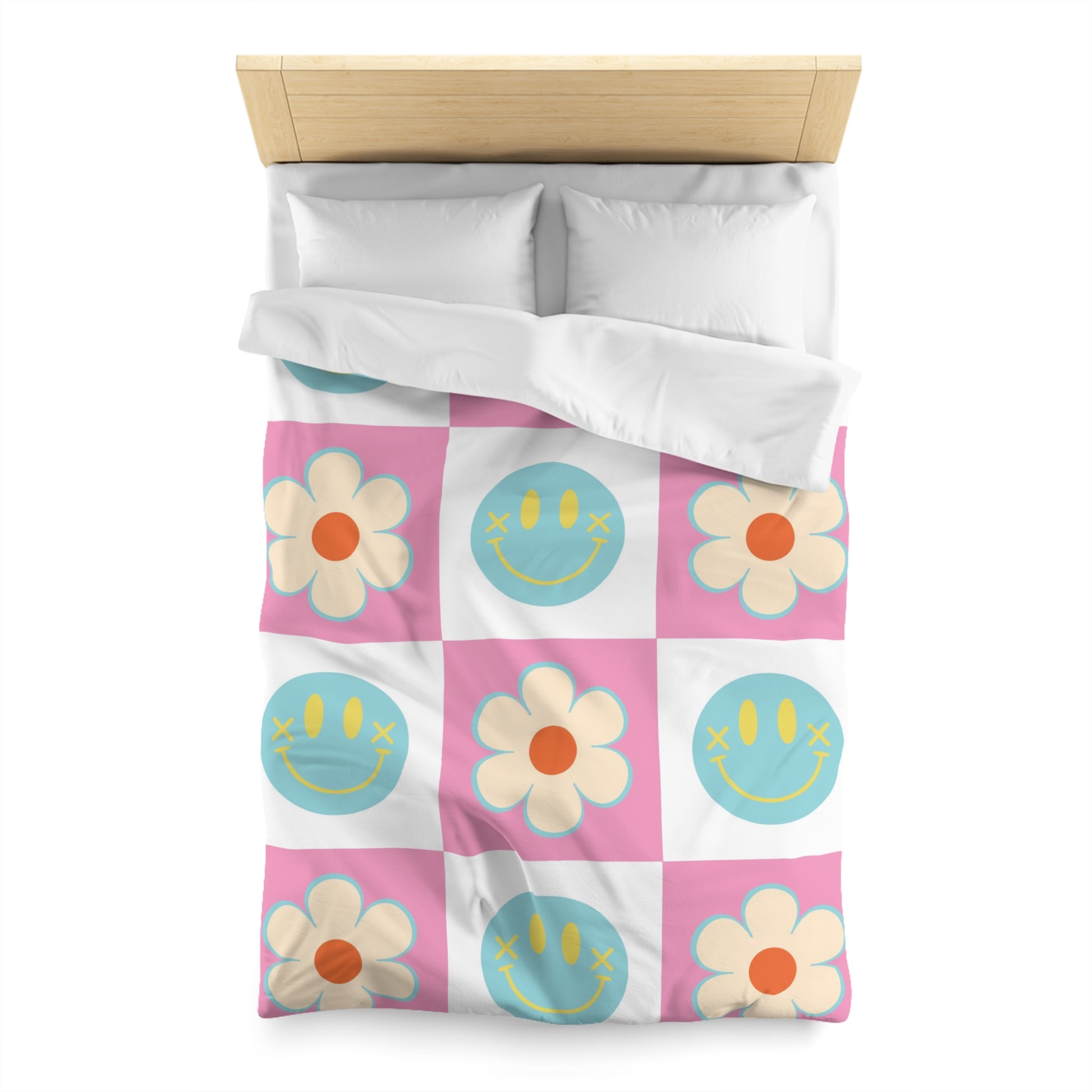 Madotsukis Grin Bloom Microfiber Duvet Cover, Artsulli - Art is Long, Life is Short, Home Decor, , , , , , , 