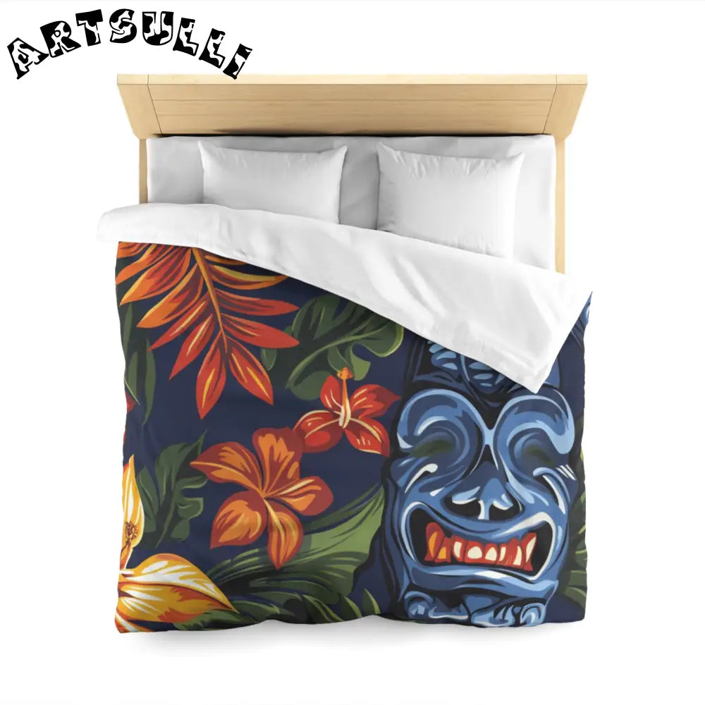 JAKKOUTTHEBXX Tropical Tiki Mask Duvet Cover 2025