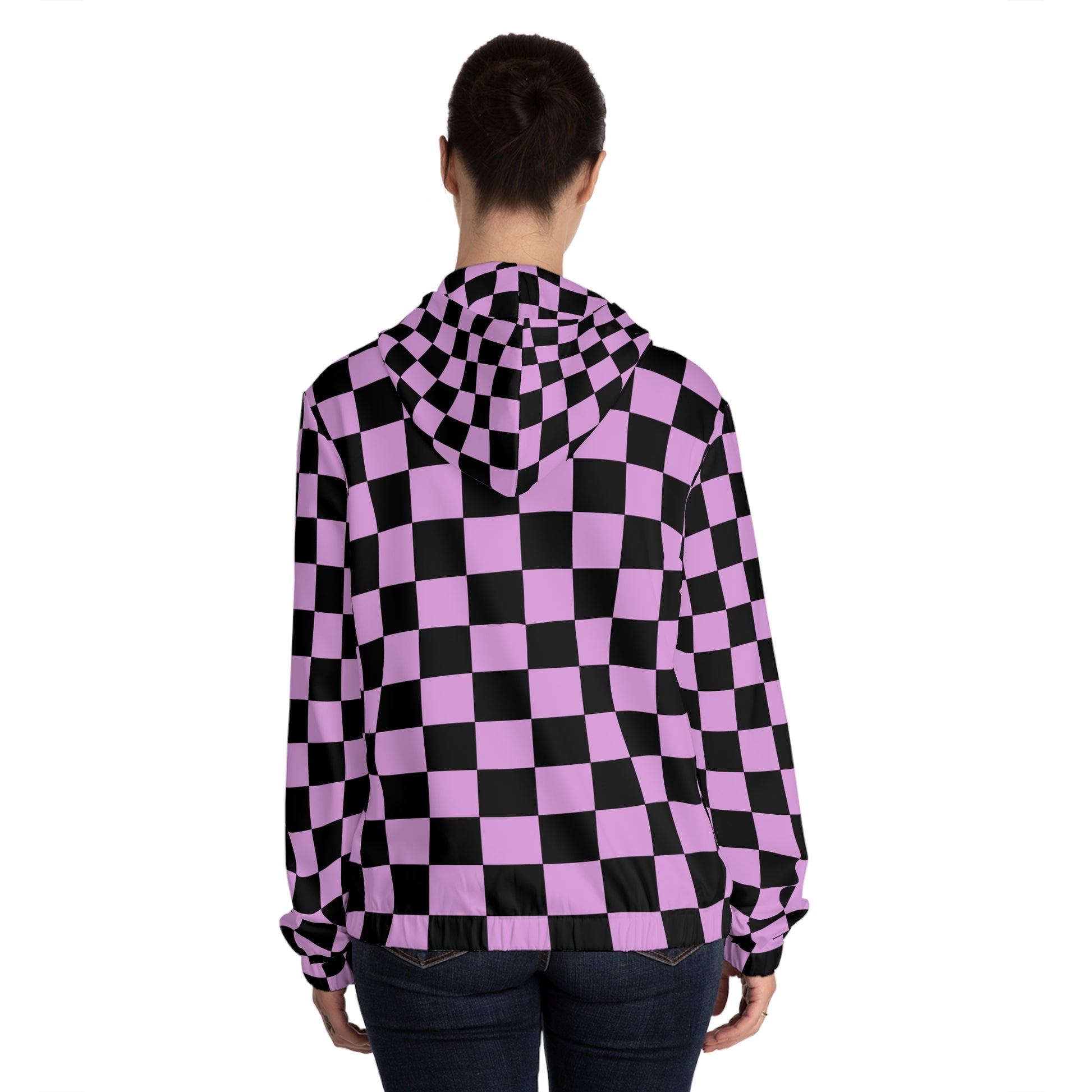 Pixel Punk Vision Women’s Full-Zip Hoodie (AOP), Artsulli - Art is Long, Life is Short, All Over Prints, , , , , , , 