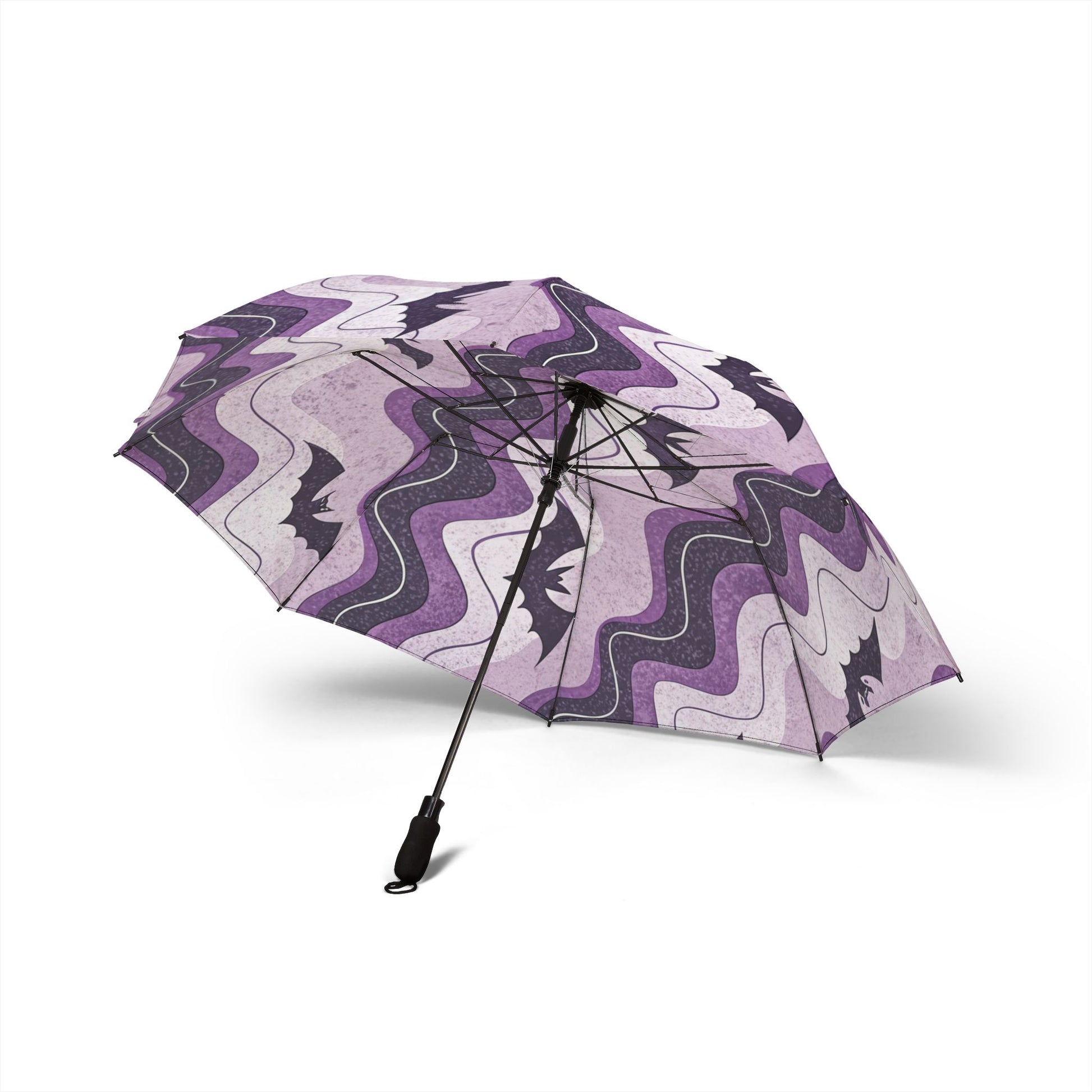 Bat Wave Semi-Automatic Foldable Umbrella, Artsulli - Art is Long, Life is Short, Accessories, , , , , , , 
