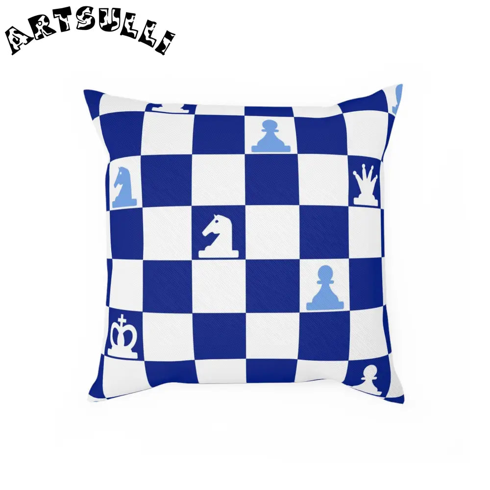 JAKKOUTTHEBXX Checkerboard Cotton Drill Chess Throw Pillow 2025