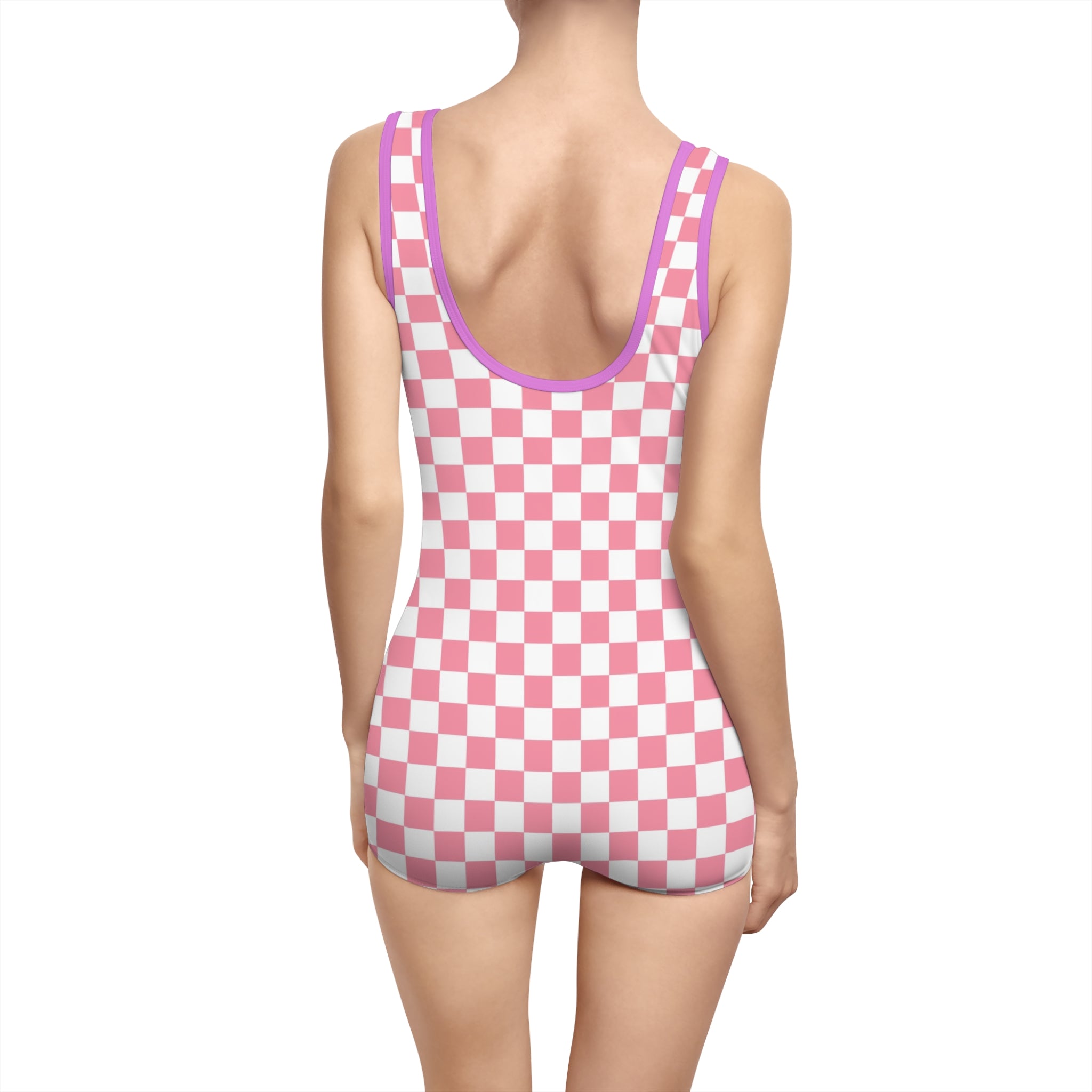 Brigandine Checkered Scene Women's Vintage Swimsuit (AOP)