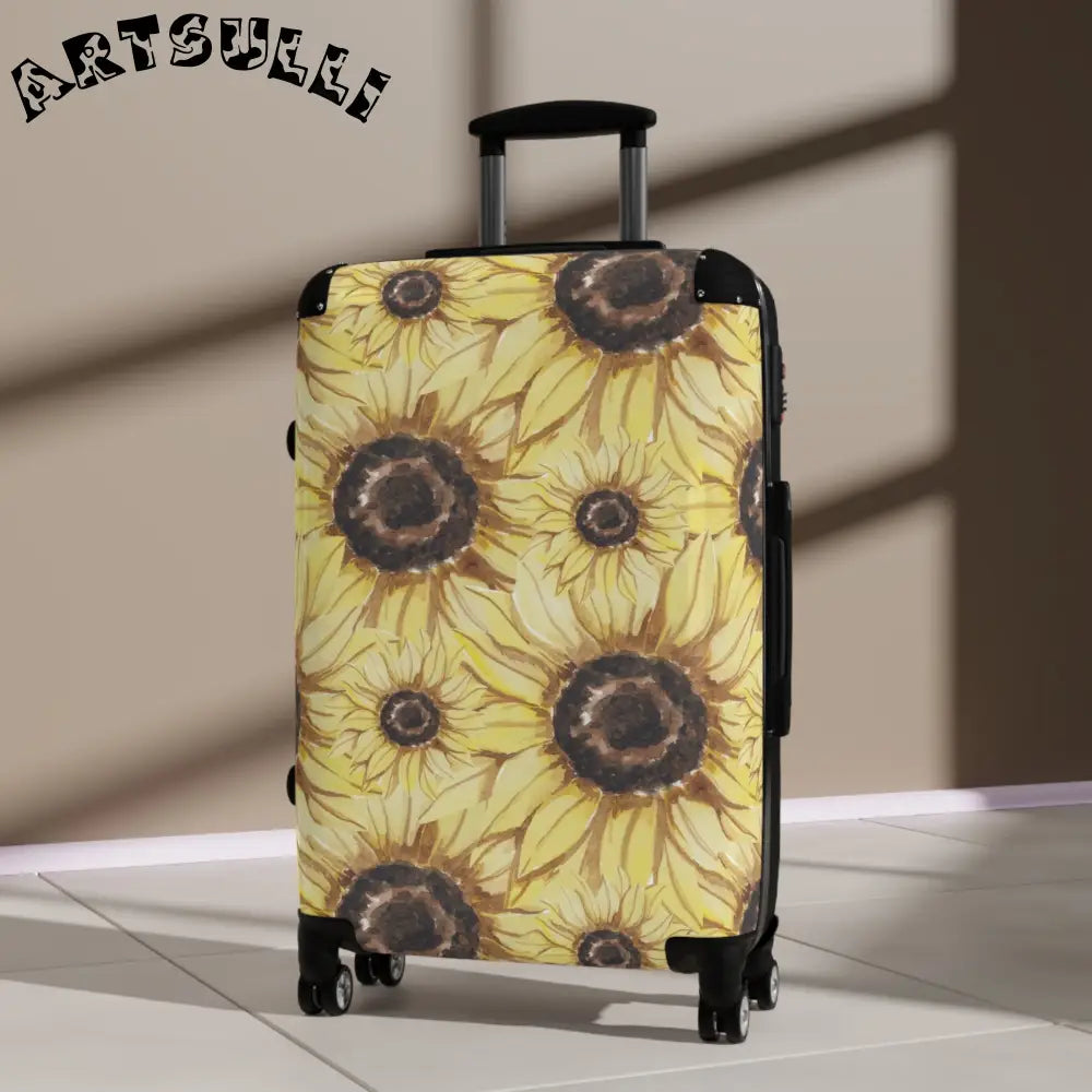 JAKKOUTTHEBXX Retro Anime Sunflower Suitcase JAKKOUTTHEBXX Artsulli