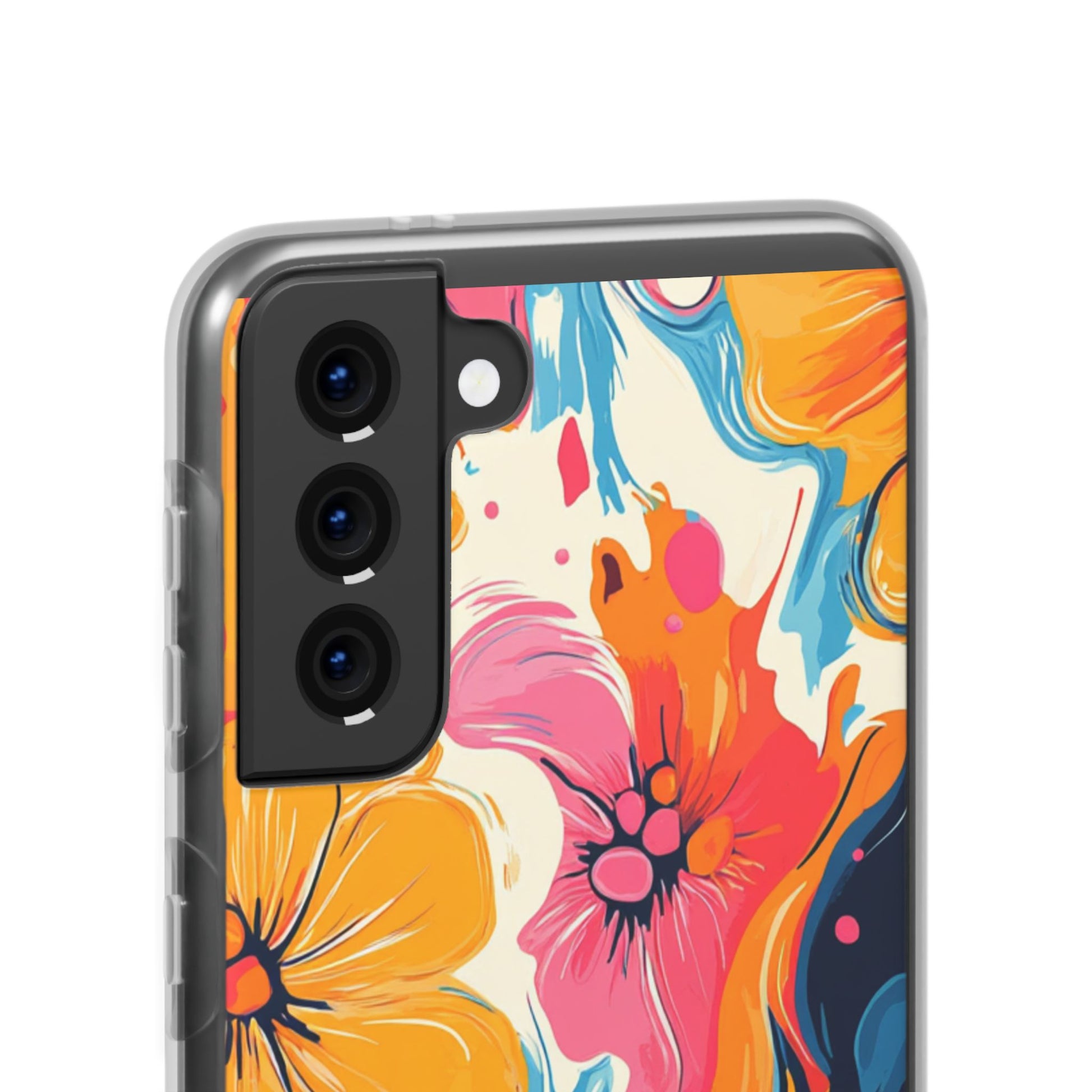 Vibrant Abstract Floral Flexi Case, Artsulli - Art is Long, Life is Short, Phone Case, , , , , , , 