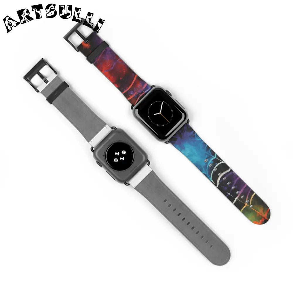 JAKKOUTTHEBXX Spider Web Faux Leather Watch Band 2025