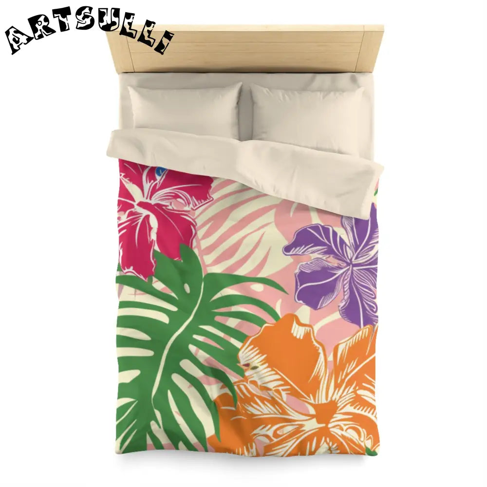 JAKKOUTTHEBXX Tropical Floral High Quality Duvet Cover 2025