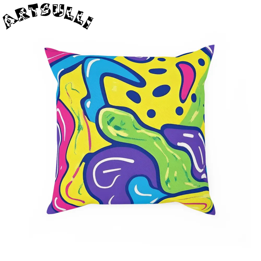 JAKKOUTTHEBXX Colorful Abstract Art Cotton Drill Pillow 2025