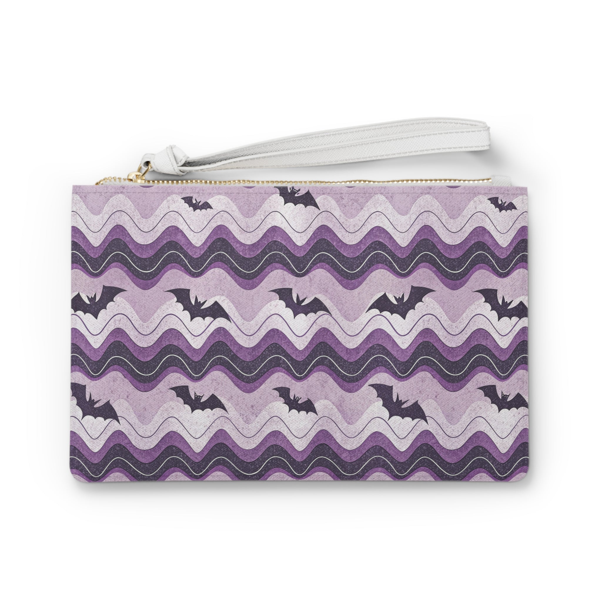 Bat Wave Clutch Bag, Artsulli - Art is Long, Life is Short, Bags, Size, One size, , , , , 27526841816561