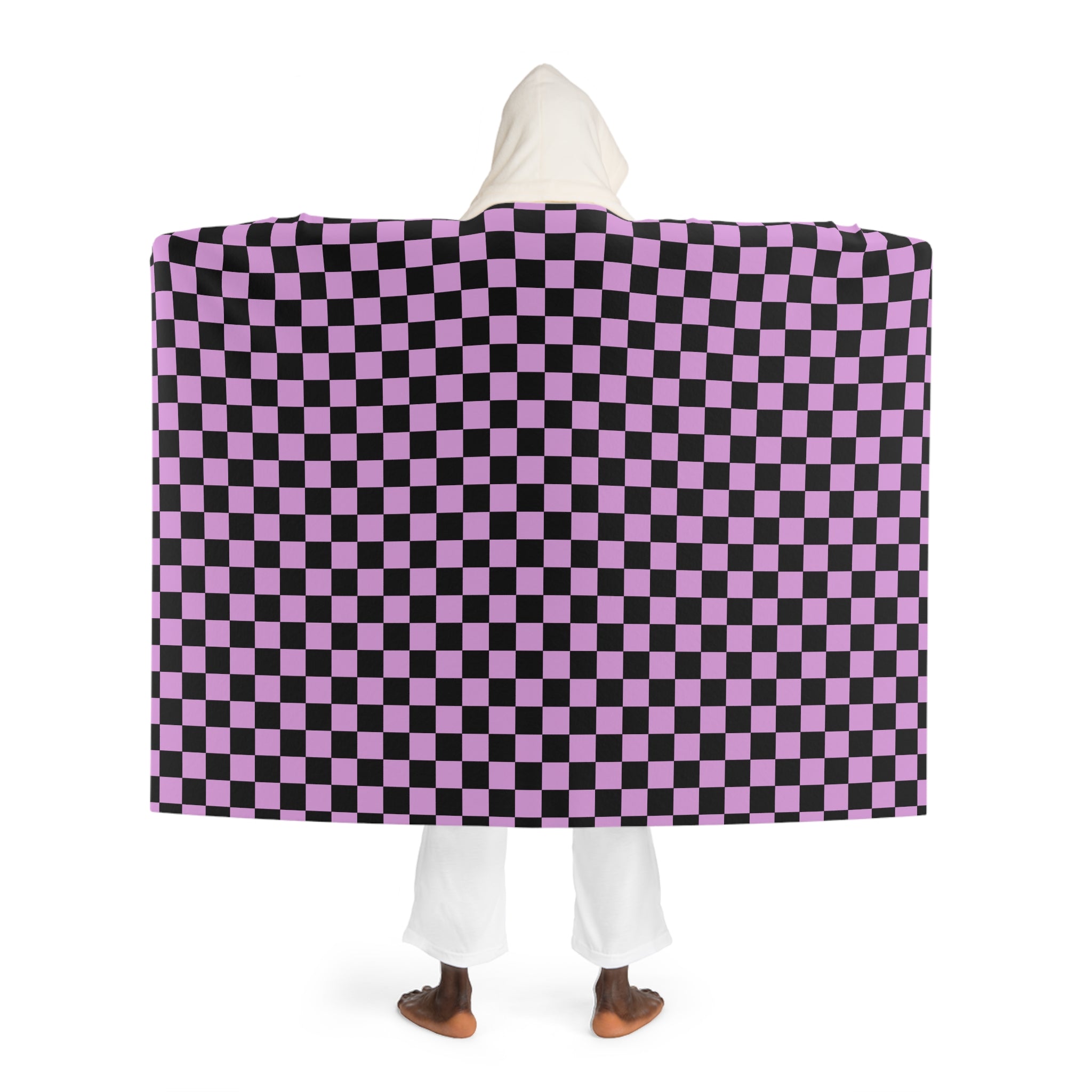 Pixel Punk Vision II Hooded Sherpa Fleece Blanket, Artsulli - Art is Long, Life is Short, All Over Prints, , , , , , , 