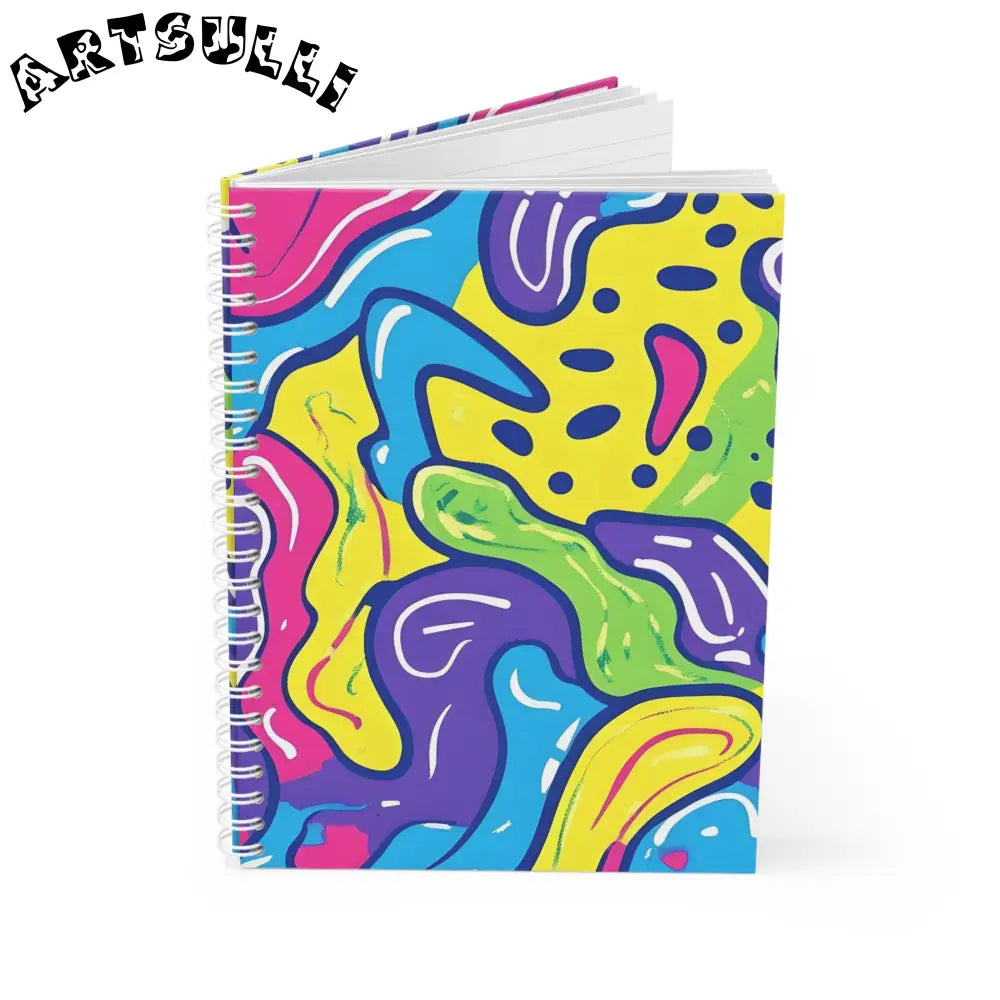 JAKKOUTTHEBXX Colorful Abstract Notebook for Artistic Work 2025