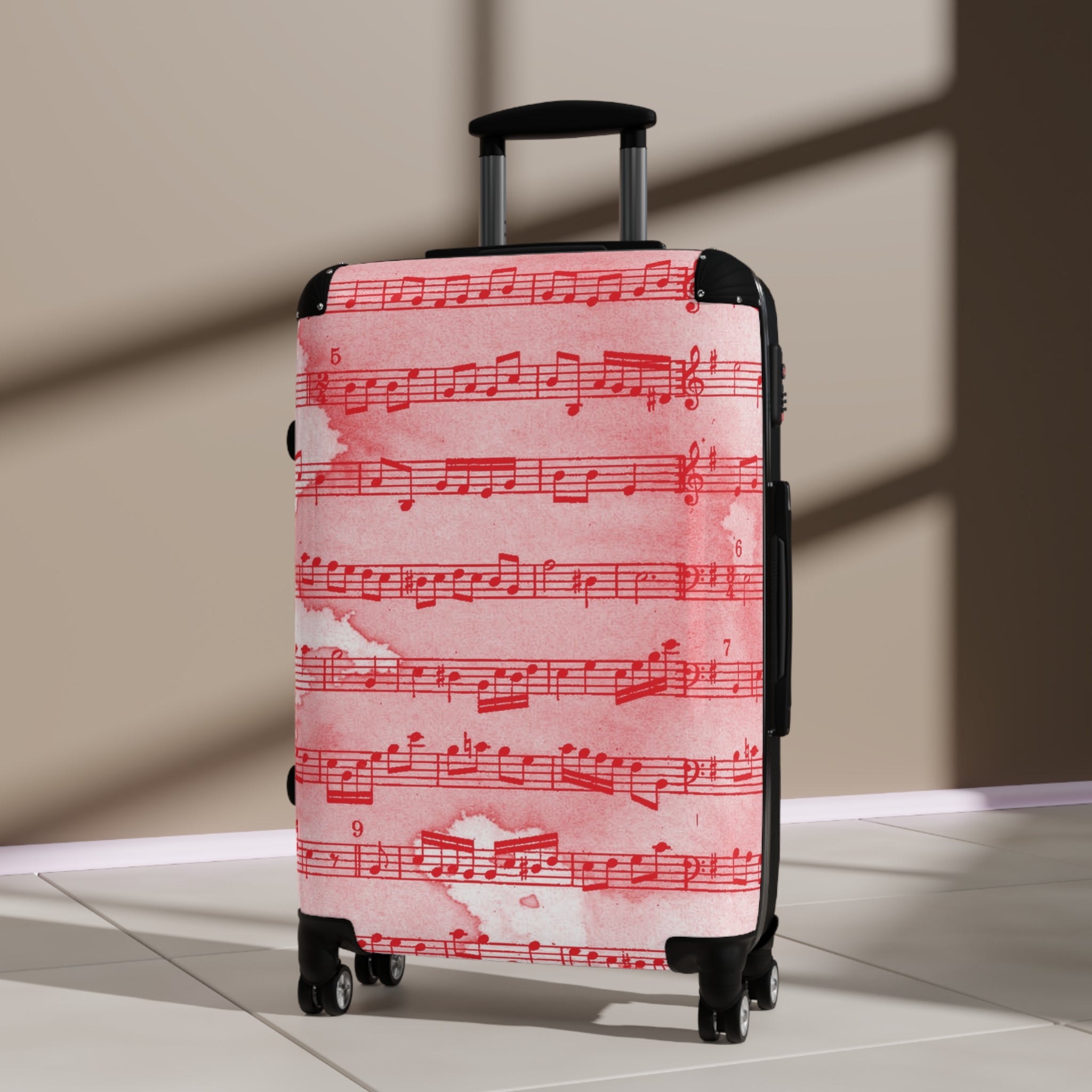 Drip Spill Type Beat Sheet Music Red Suitcase, Artsulli - Art is Long, Life is Short, Bags, , , , , , , 