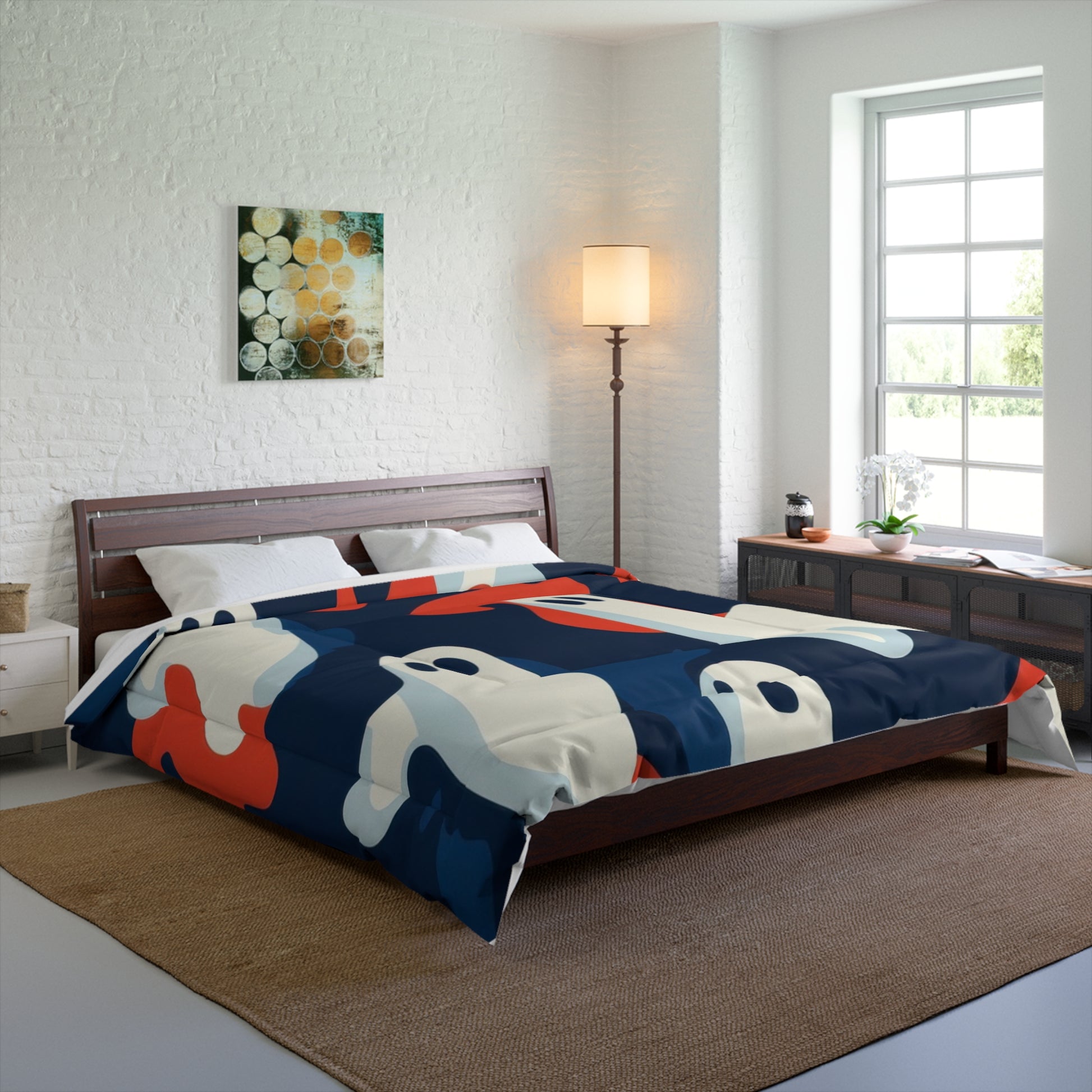 Camo Ghosts Comforter, Artsulli - Art is Long, Life is Short, Home Decor, , , , , , , 