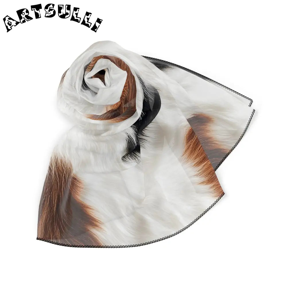 JAKKOUTTHEBXX Surreal Cow Skin Poly Scarf JAKKOUTTHEBXX Artsulli
