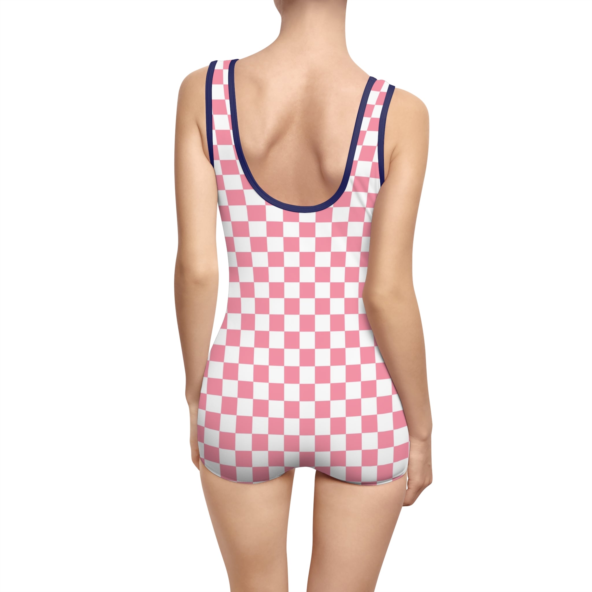 Brigandine Checkered Scene Women's Vintage Swimsuit (AOP)