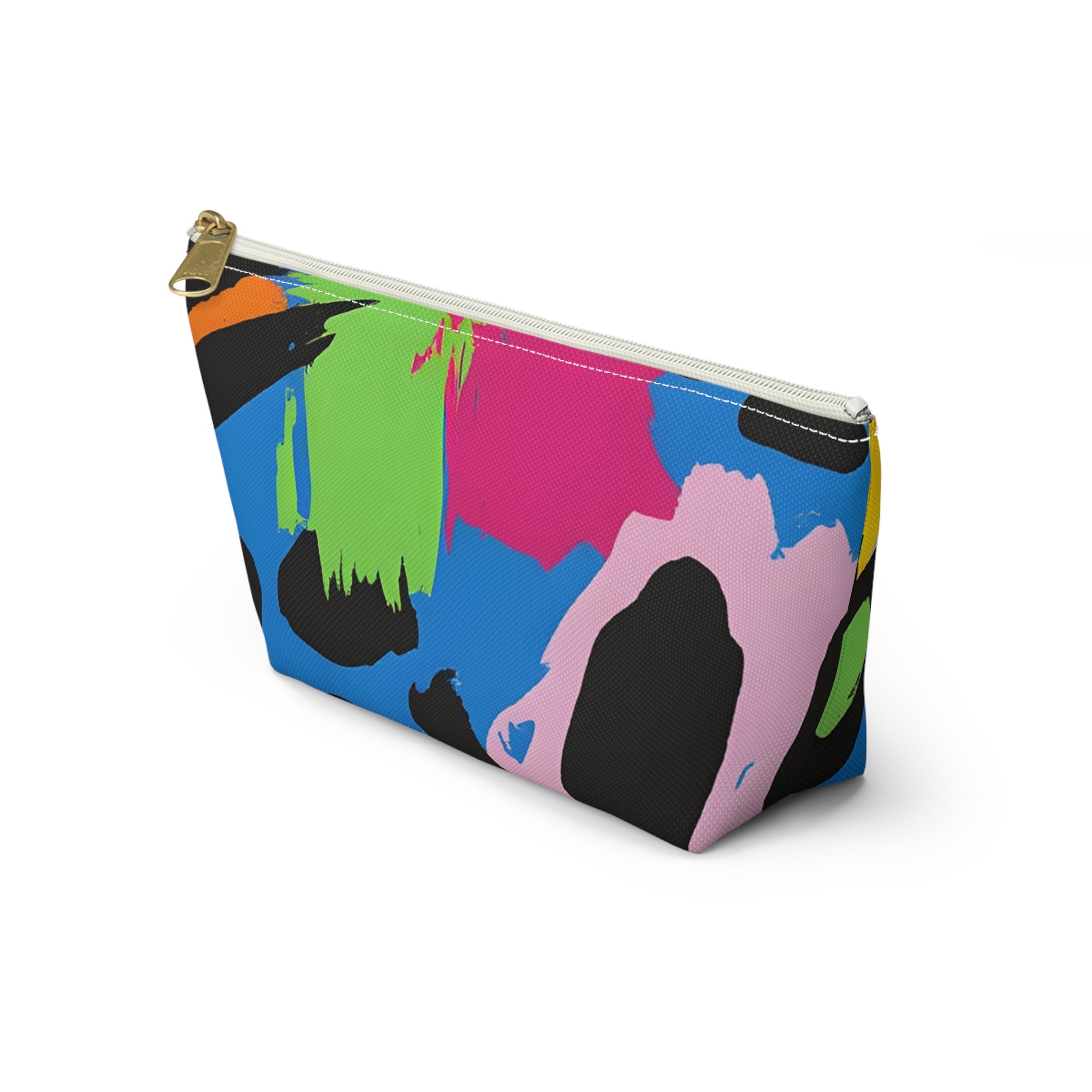 90s Neon Accessory Pouch w T-bottom, Artsulli - Art is Long, Life is Short, Bags, , , , , , , 