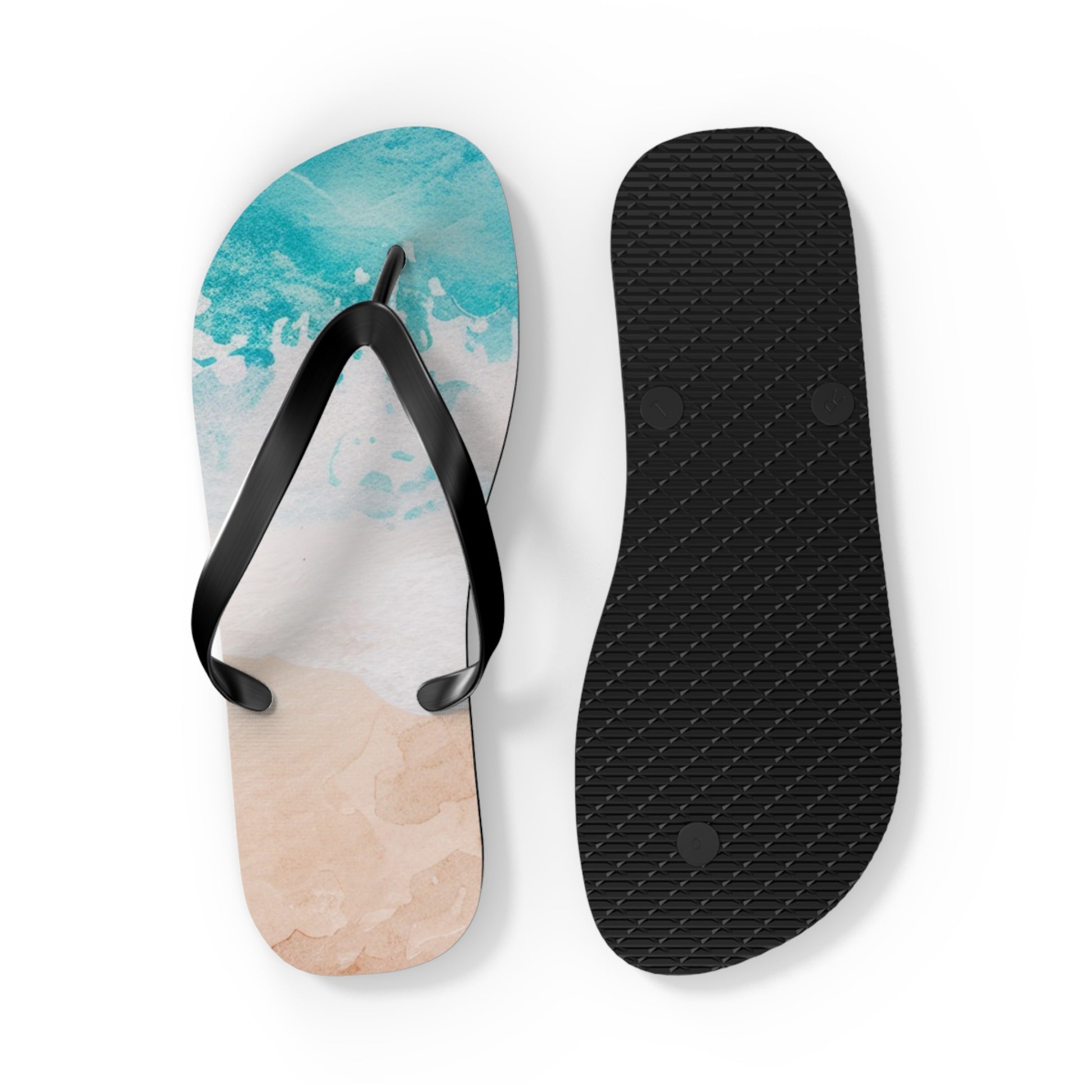 Seashore Flip Flops, Artsulli - Art is Long, Life is Short, Shoes, , , , , , , 
