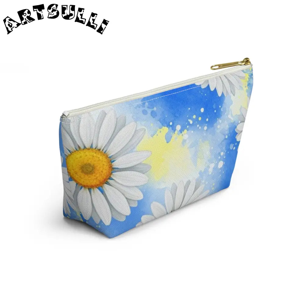 JAKKOUTTHEBXX Daisies Accessory Pouch w T-bottom JAKKOUTTHEBXX