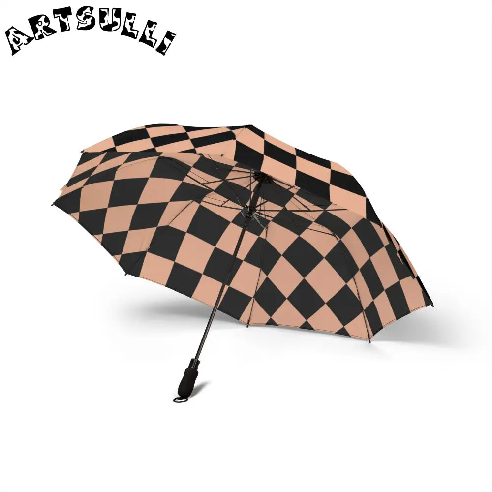 JAKKOUTTHEBXX Checkerboard Soft Orange and Black Semi-Automatic