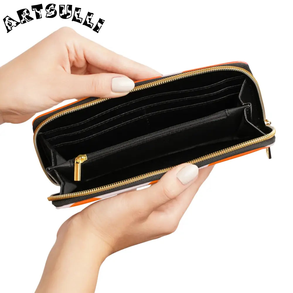 JAKKOUTTHEBXX Waves Red and Blue Zipper Wallet JAKKOUTTHEBXX