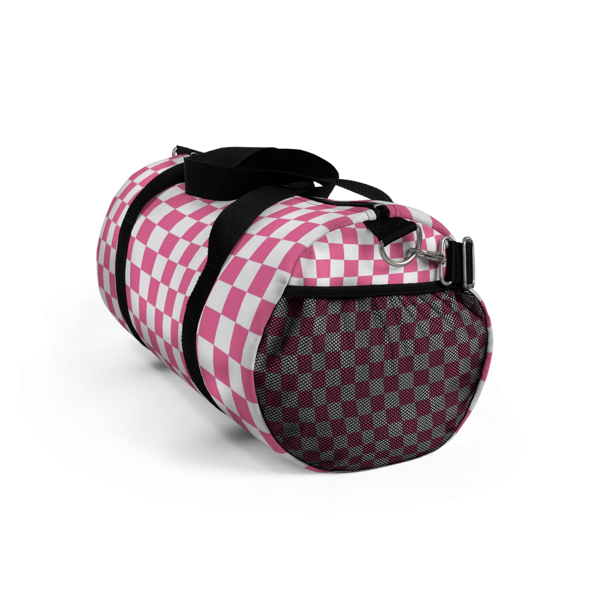 Yuyushiki Pink Check Duffel Bag, Artsulli - Art is Long, Life is Short, Bags, , , , , , , 