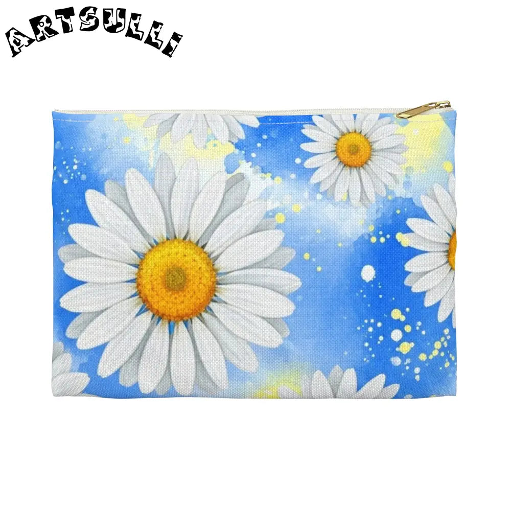 JAKKOUTTHEBXX Daisies Accessory Pouch JAKKOUTTHEBXX Artsulli - Art