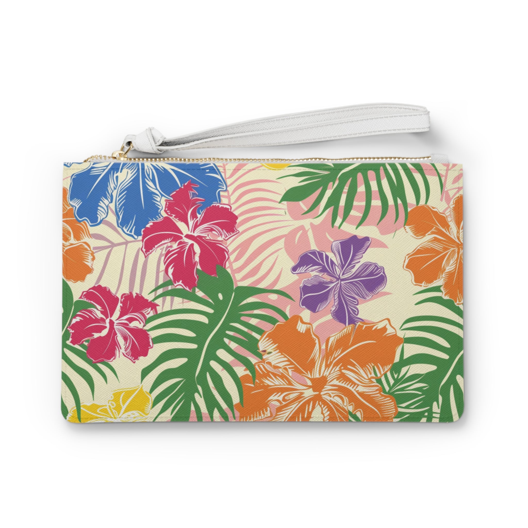 Blooming Tropical Flowers Clutch Bag, Artsulli - Art is Long, Life is Short, Bags, Size, One size, , , , , 14538716257724152773