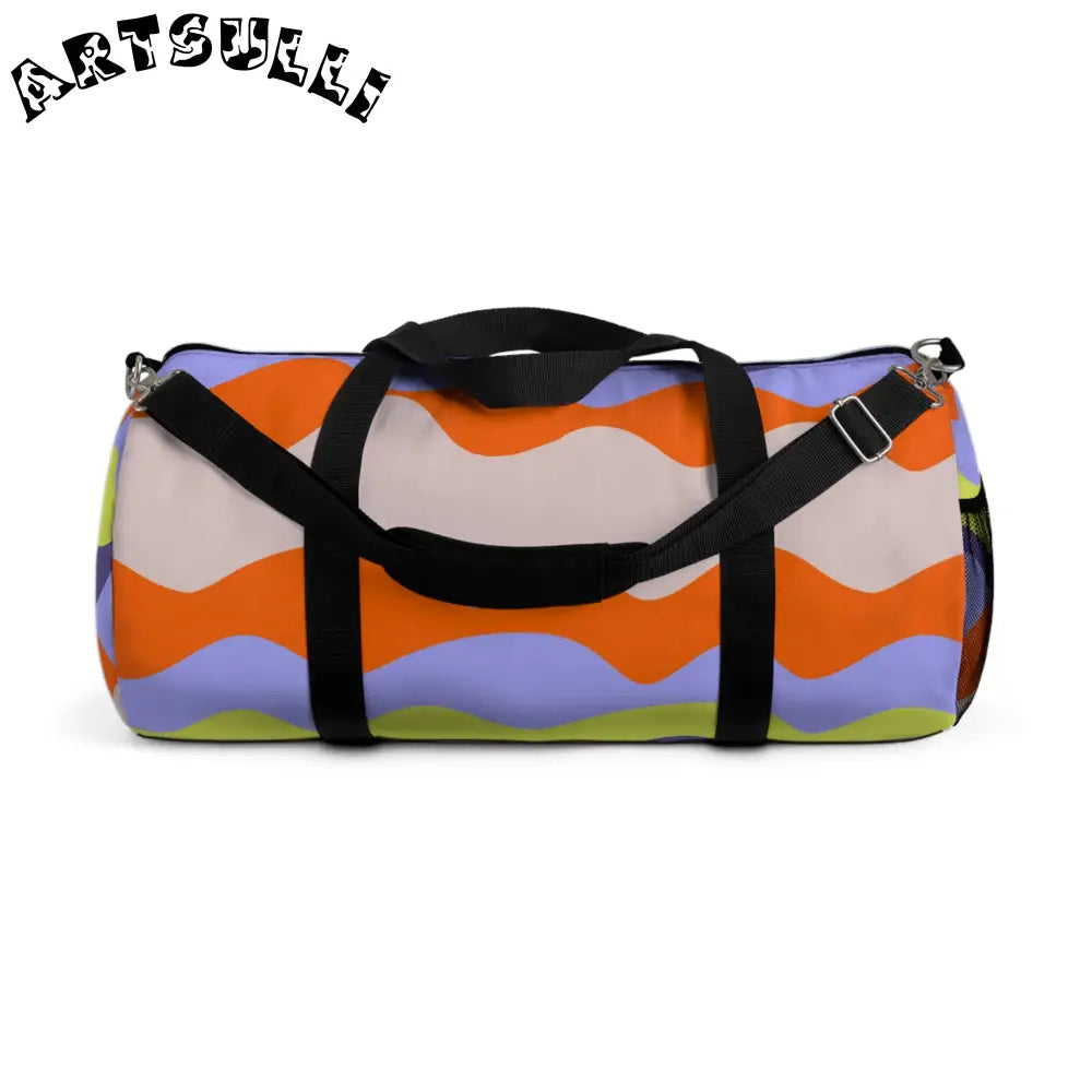 JAKKOUTTHEBXX Waves II Red and Blue Duffel Bag JAKKOUTTHEBXX