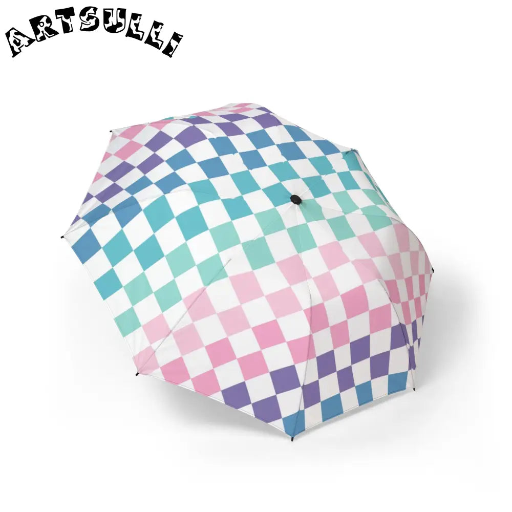 JAKKOUTTHEBXX Vaporwave Rainbow Checkerboard Multi-Color