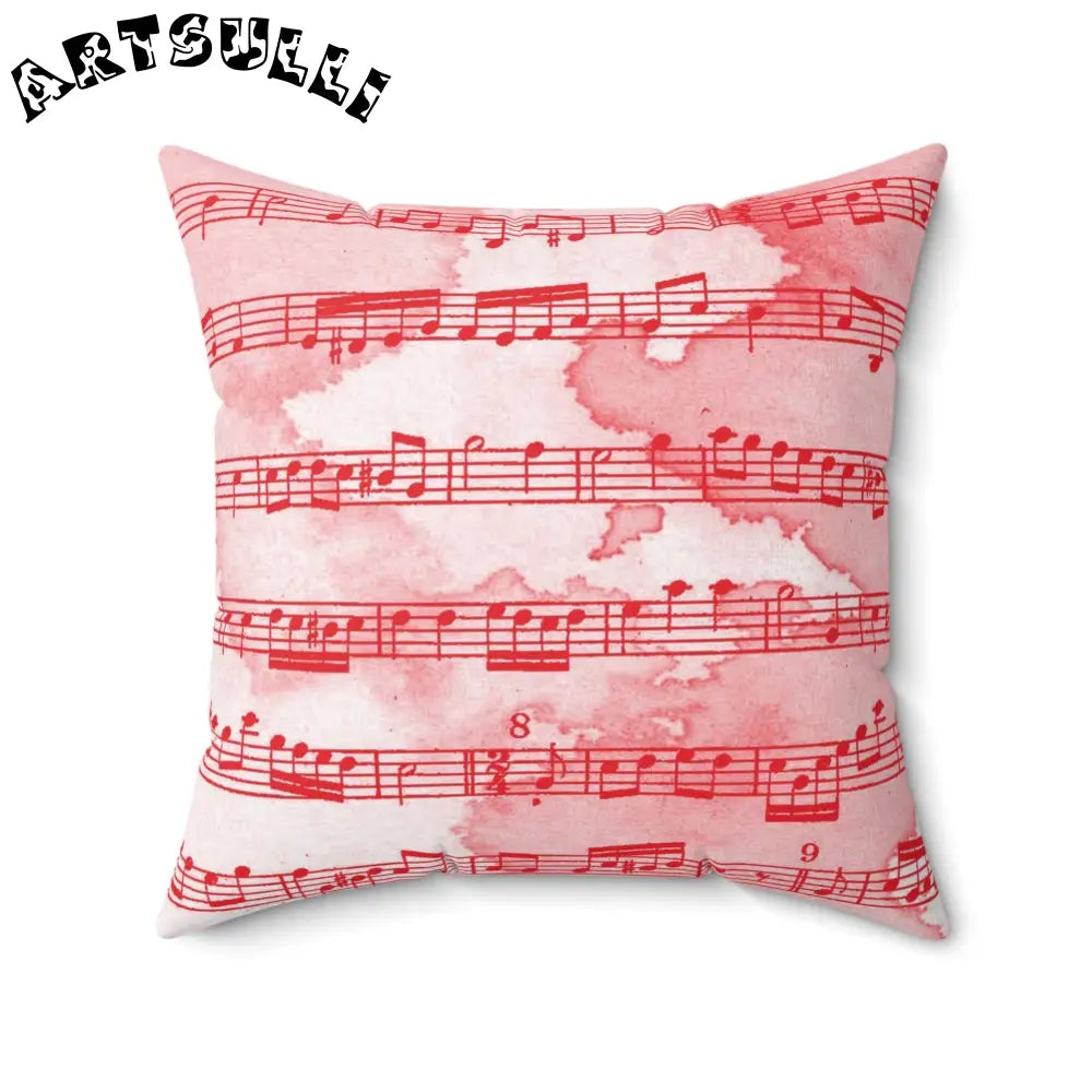JAKKOUTTHEBXX Pink Music Notes Double Sided Room Accent Pillow 2025